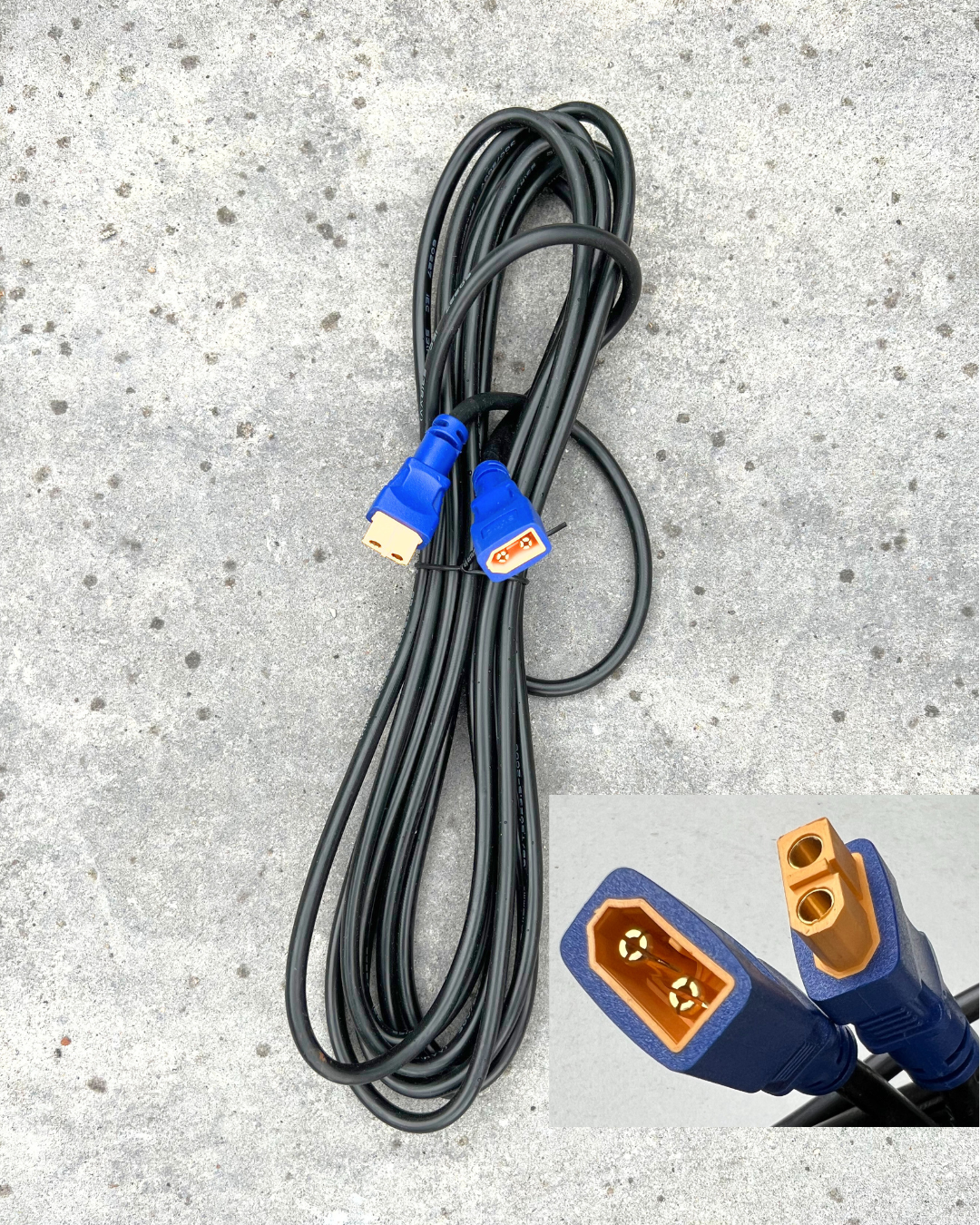 BigM 16.5 ft waterproof solar extension cable with 2-pin connectors for optimal panel placement.
