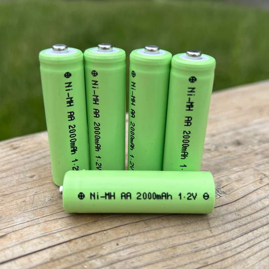 Image of 5 units of BigM 1.2V 2000mAH Ni-MH AA Rechargeable Battery for Solar Garden Light