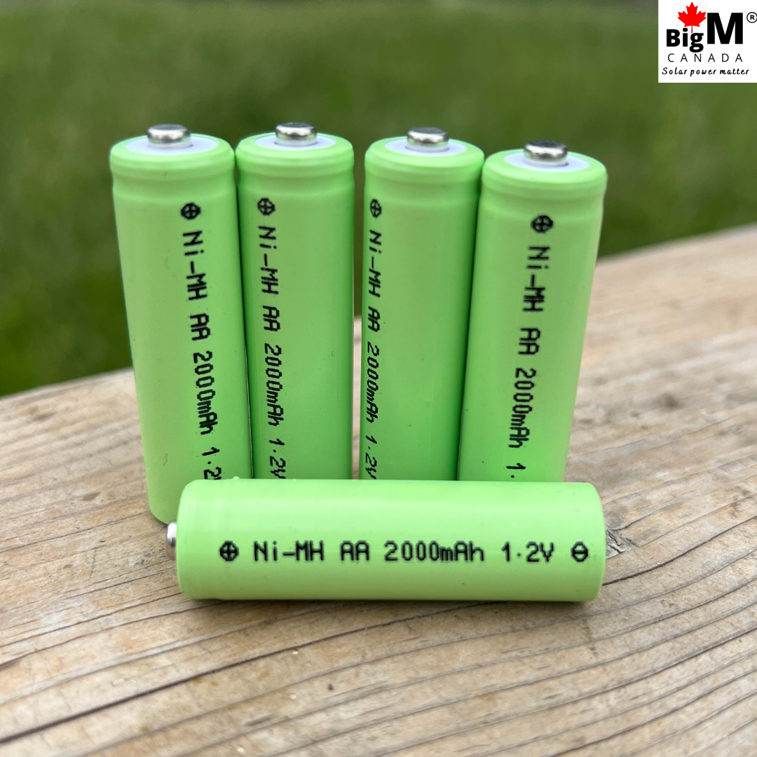 Image  of BigM 1.2V  Ni-MH AA Rechargeable Battery comes in a pack of 5 units