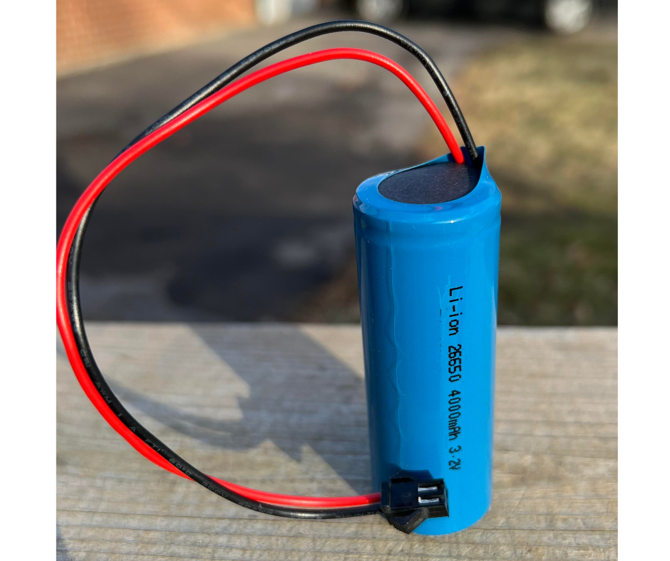 BigM 3.2V Lithium-ion battery 26650 heavy duty 4000mAH rechargeable battery can be installed in solar lights for indoors, shades, and gazebos that require a heavy-duty battery to have the light on constantly all night