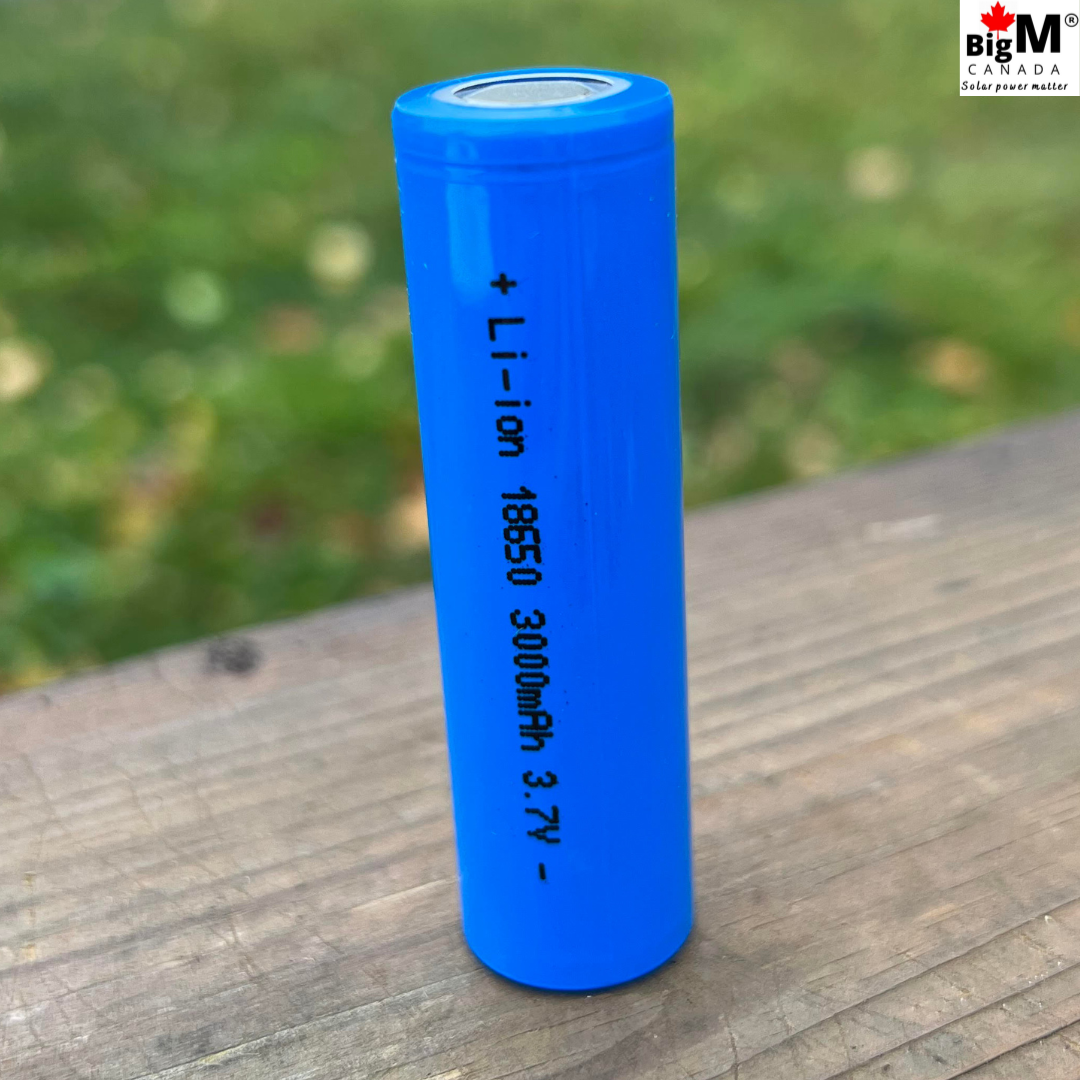 BigM 3.7V 18650 Heavy Duty rechargeable 3000mAh lithium ion batteries flat top for mini hand fans portable charging bank