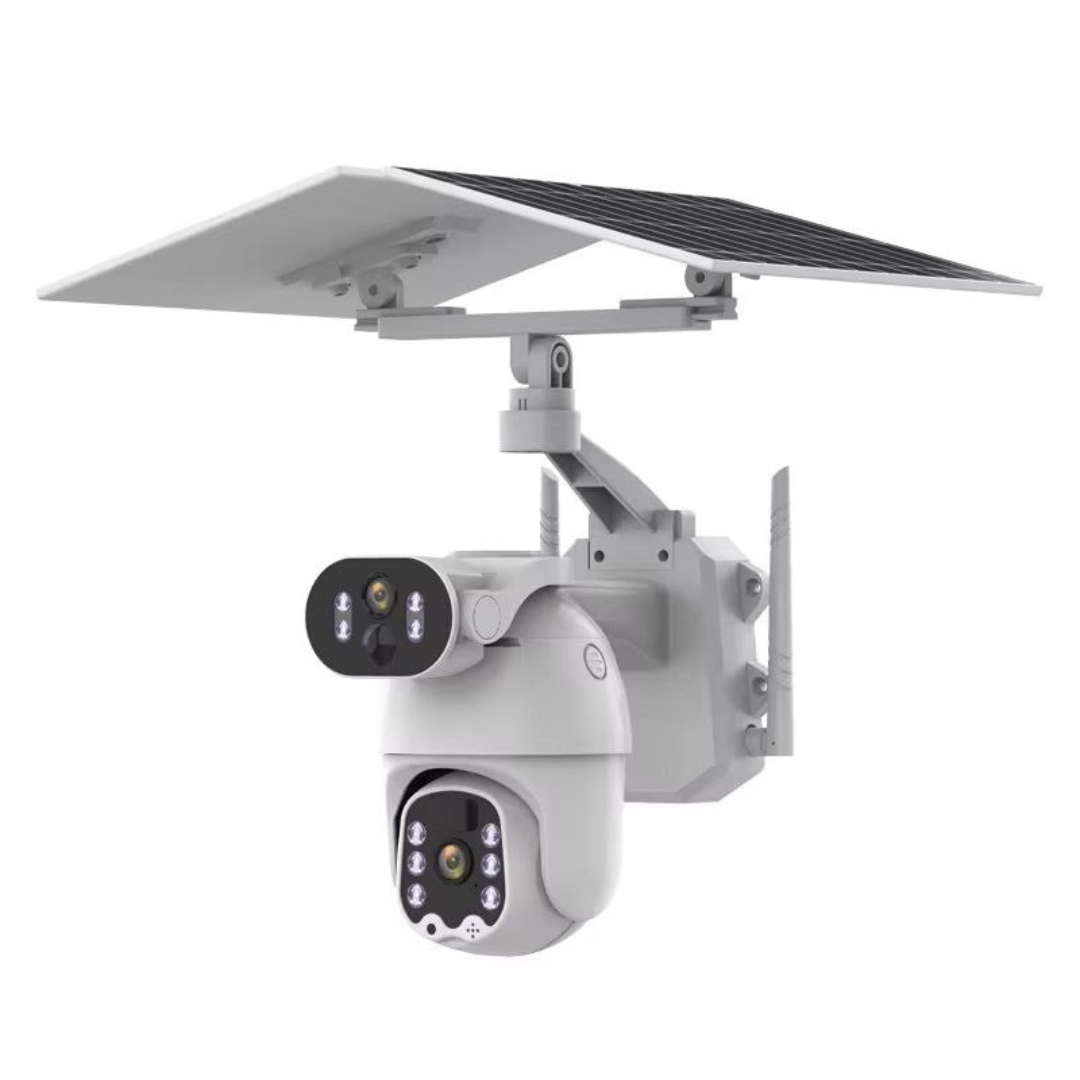 Solar Dual Lens PTZ Security Camera | 4K HD Outdoor Surveillance ...
