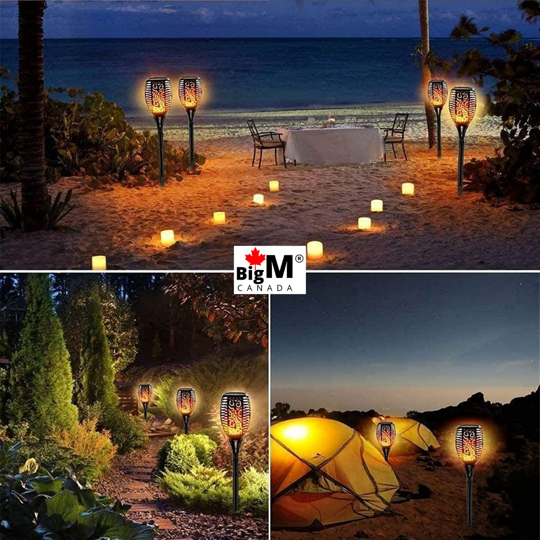 BigM LED Solar Powered Flickering Flame Lightscan be used ion your walkways, pathways, during camping
