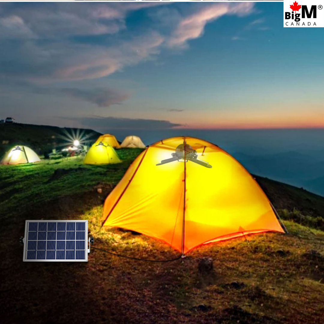 BigM 60 LED Bright Solar indoor Pendant Light is perfect for a large camp tent