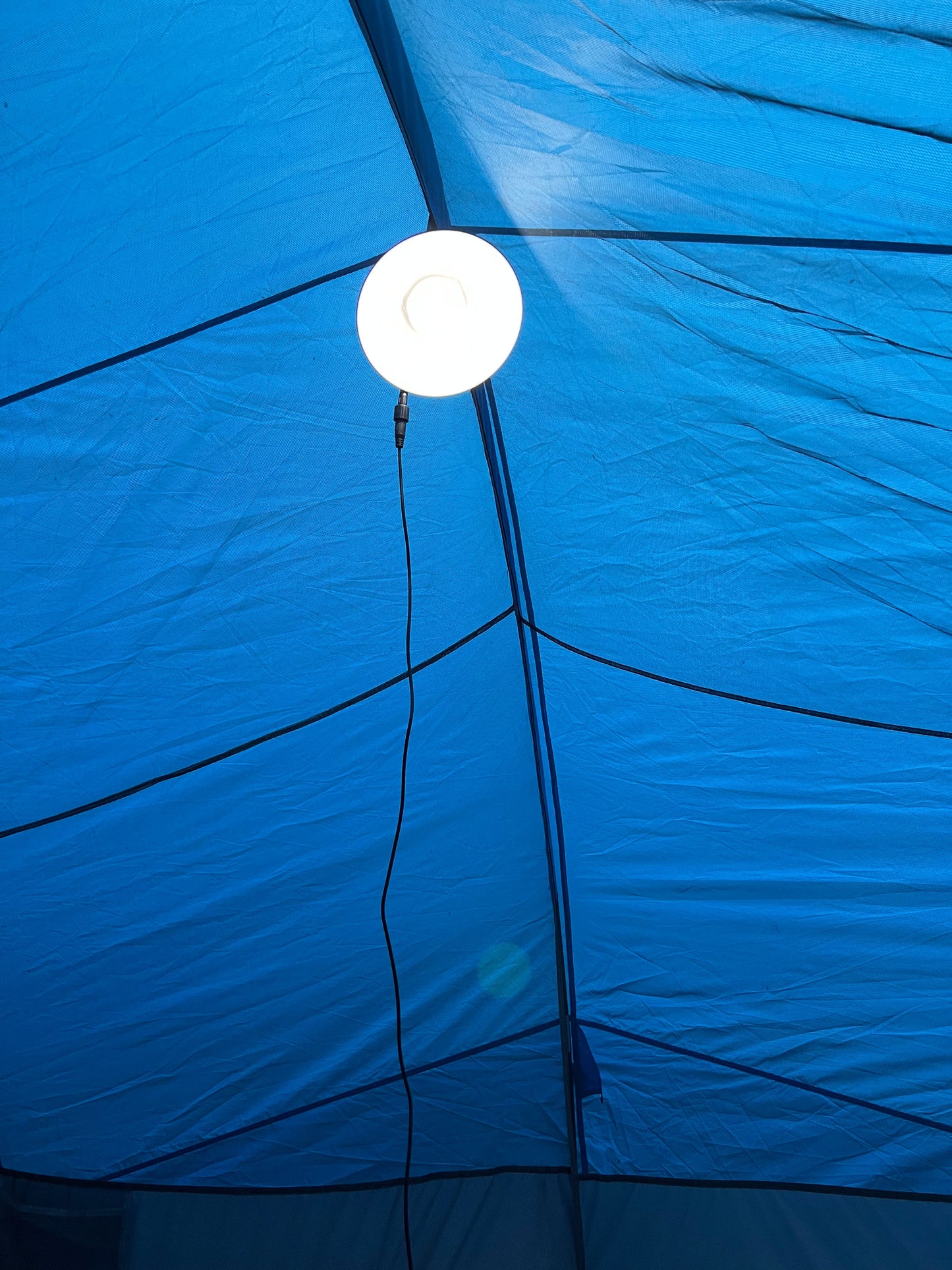 BigM 16 LED Solar Light for Indoor lighting up a large camping tent