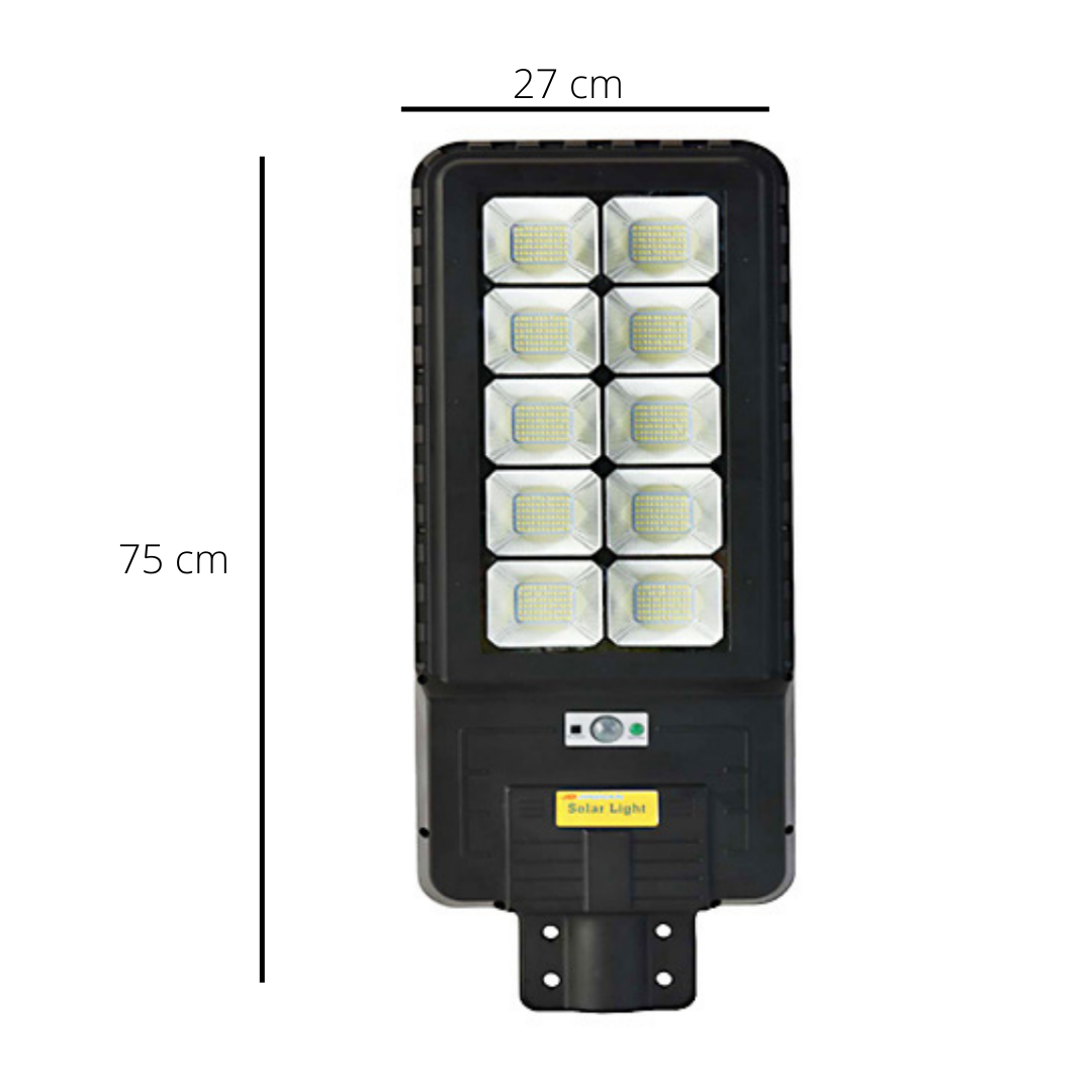 Image of BigM heavy duty 500w Solar Streets Light with measurements