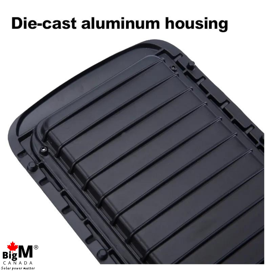 BigM 80W Solar Street Lights have die-cast aluminum housing