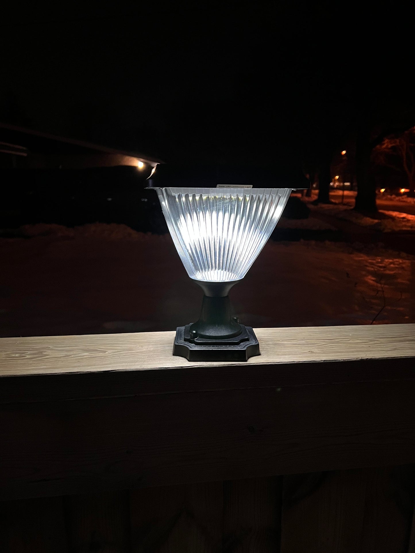 BigM Elegant Looking Bright LED Solar Post Lights generates bright light at night