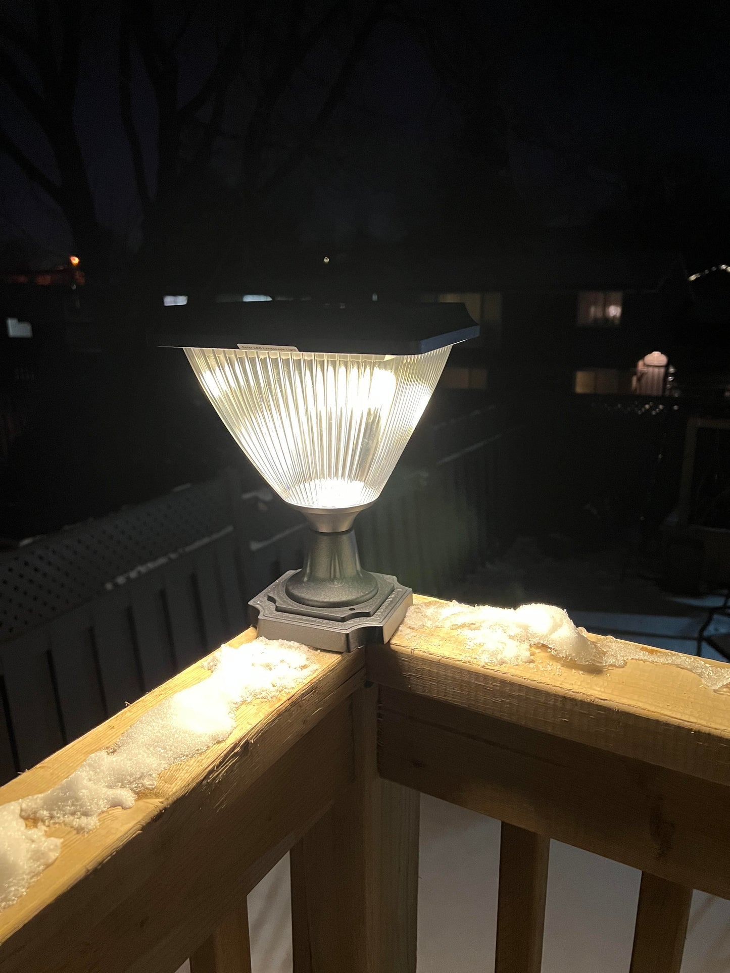 BigM Elegant Looking Bright LED Solar Post Lights generates bright light at night