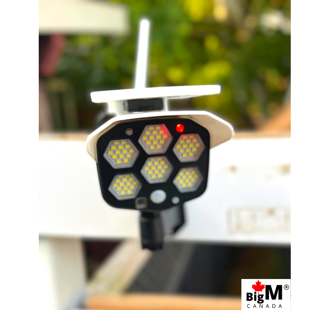 BigM Solar Fake Security Camera Floodlight looks like a real security camera