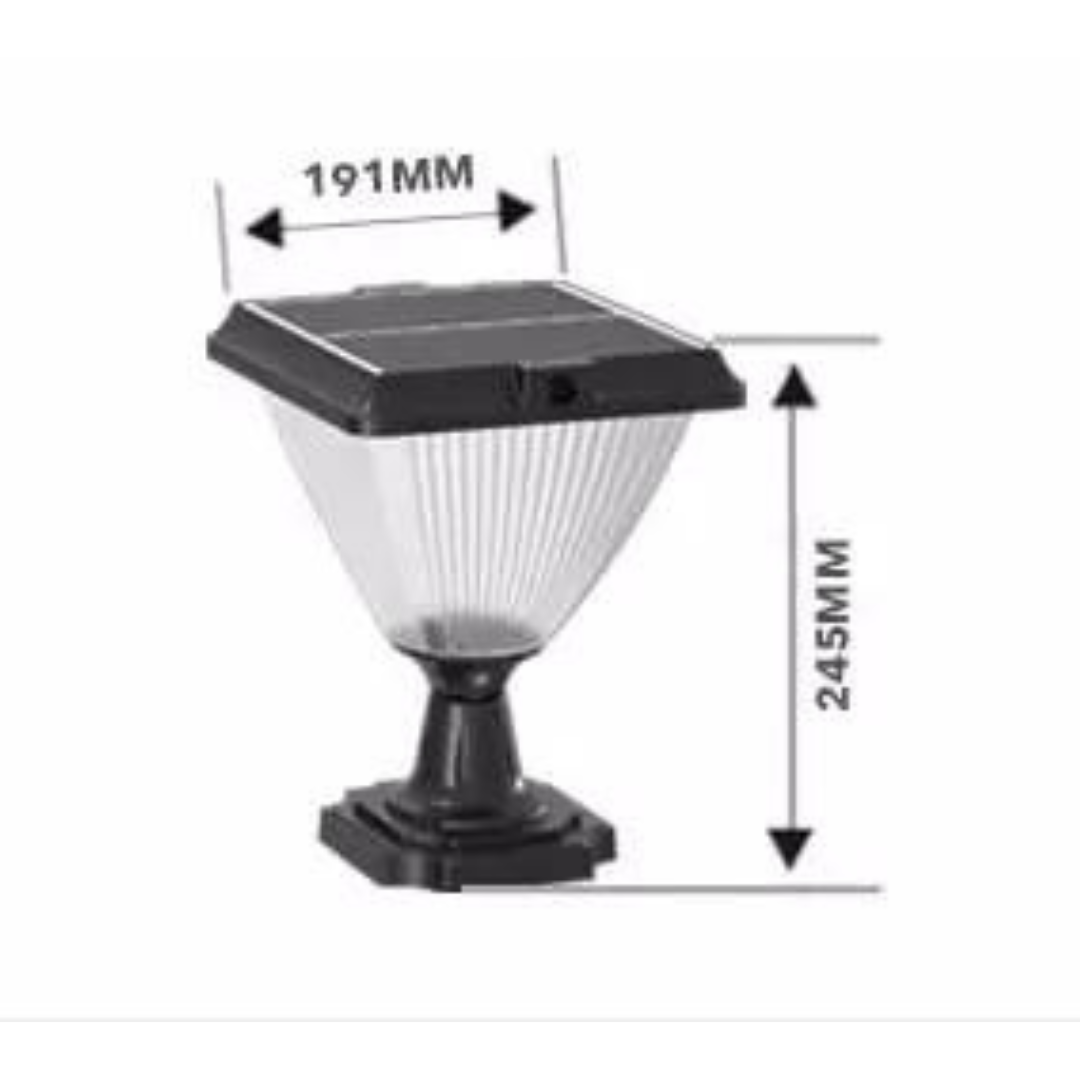 Measurements of BigM Elegant Looking Bright LED Solar Post Lights