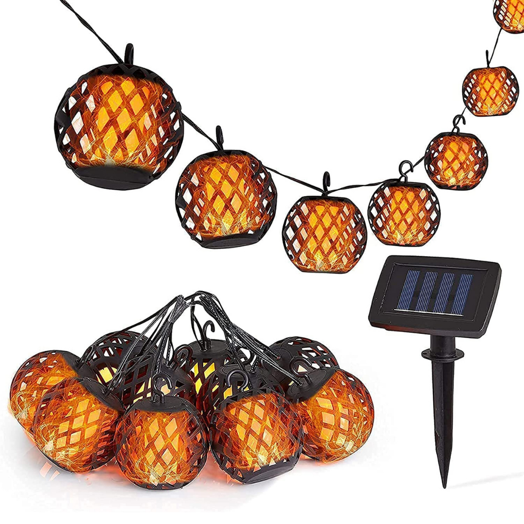 BigM solar flickering flame light balls are easy to install