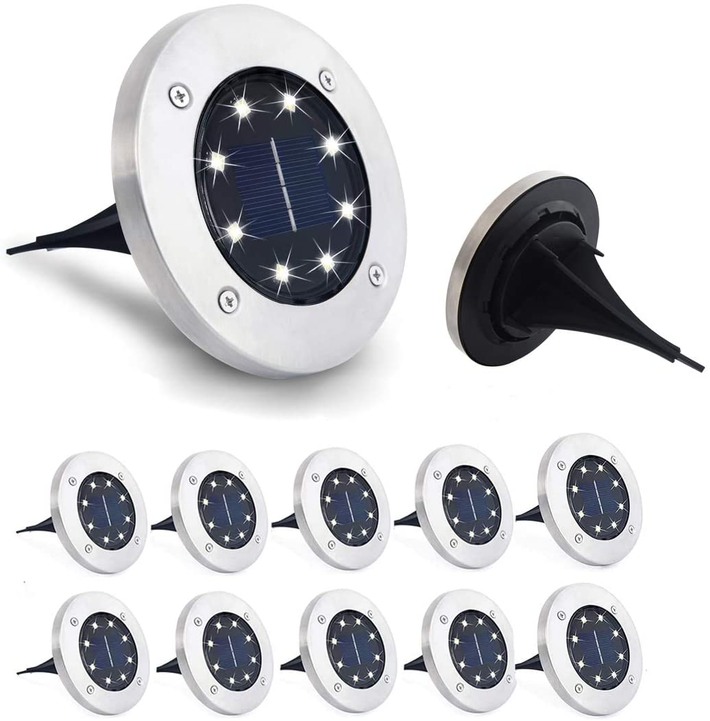 BigM RGB color changing solar garden lights  has 8 bright led beads