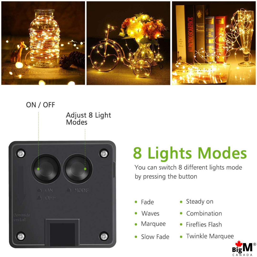 BigM LED solar fairy string lights are amazing to decorate your outdoor without any electrical connections
