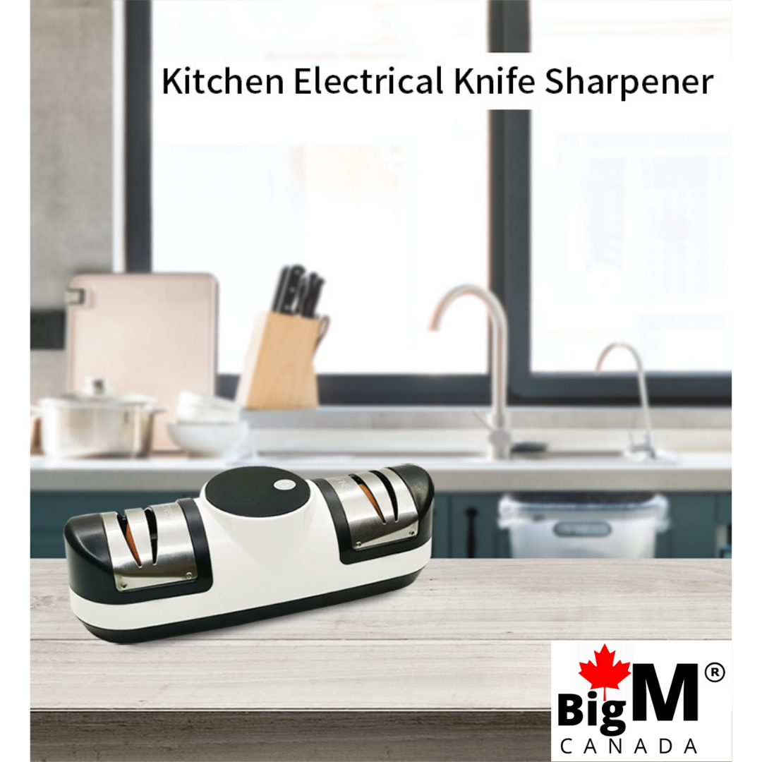 BigM professional electric knife sharpener help you sharpen all the old knives, scissors at home