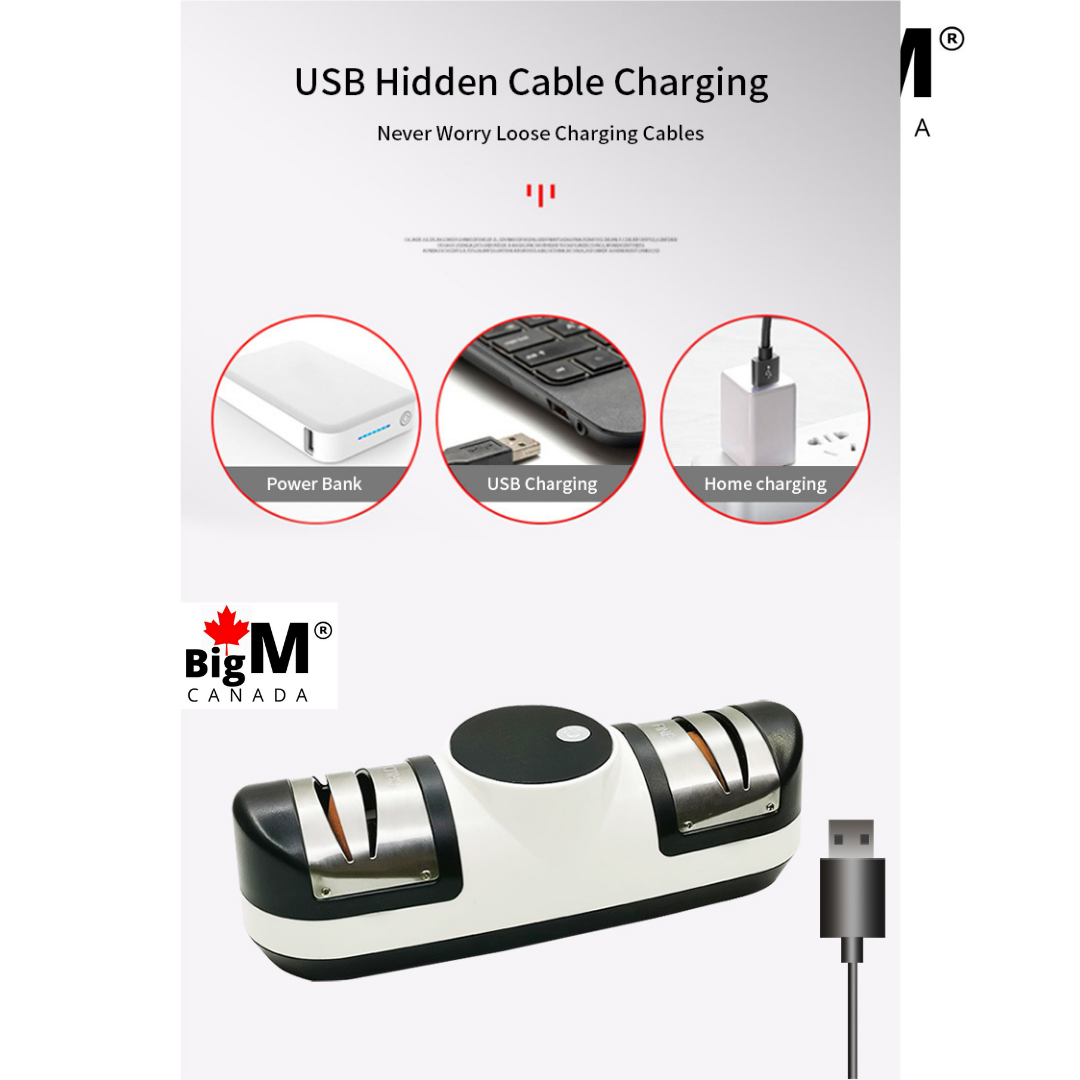 BigM professional electric knife sharpener is usb charging