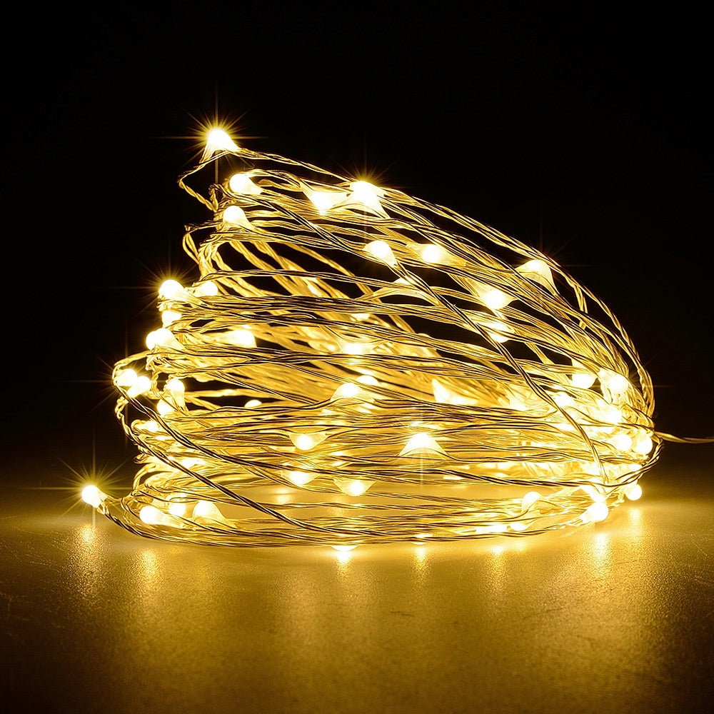 BigM Wireless Fairy Solar String Lights for Outdoor Holiday Decorations