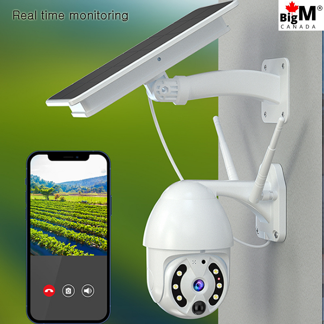 BigM Solar Security Camera with 1080P Motion Sensor Light Wireless