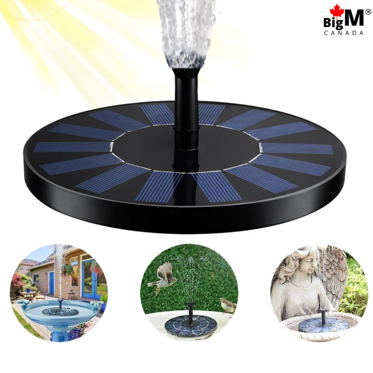 BigM Solar Powered Floating Fountain perfect to install at Outdoors, Gardens, Ponds, Pools