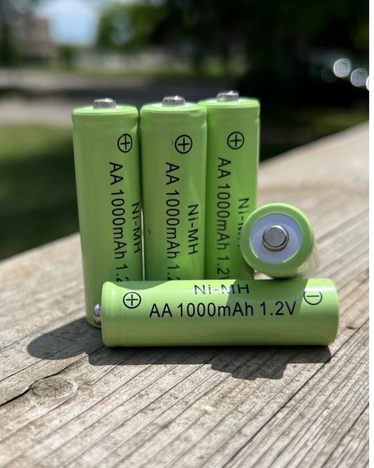 BigM 1.2V 1000mAh NiMH rechargeable AA batteries for solar garden lights and electronics