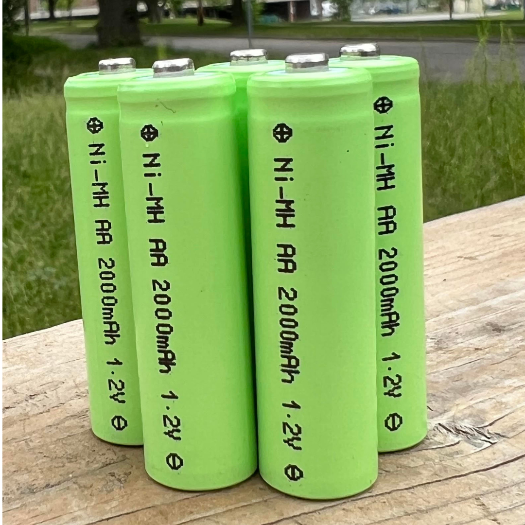 Image of 5 units of BigM 1.2V  Ni-MH AA Rechargeable Battery for Solar Garden Light