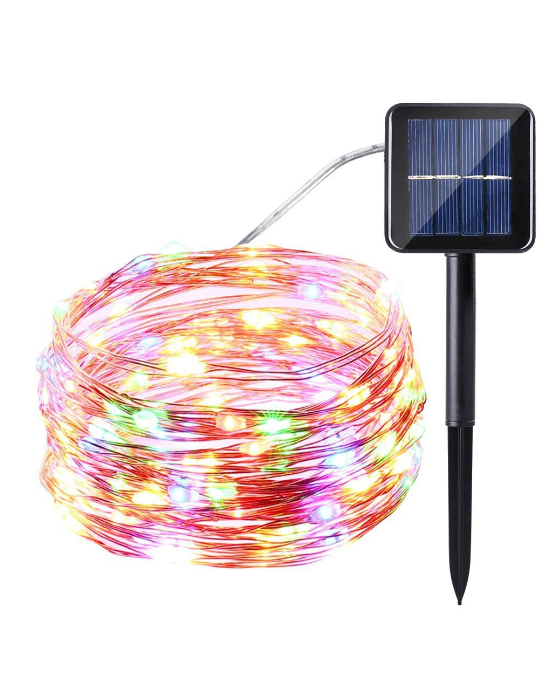BigM LED Solar Copper Fairy String Lights – 100FT Long Outdoor & Indoor Decorative Lighting