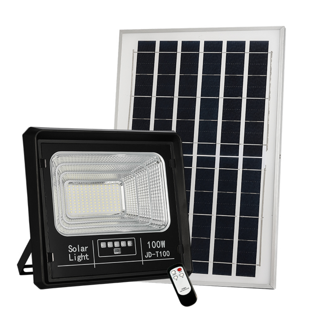 Image of BigM 100W solar bright flood lights for outdoors