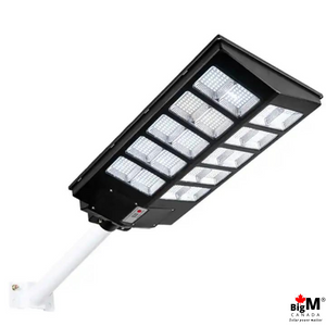This bright street light comes with a wall-mount metal handle. You can install this street light up to 4 to 6 meters above the ground level and can control it with a remote control. You can complete on/off, and select the timer with the help of remote control