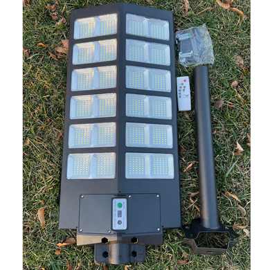BigM 1200W solar commercial street lights for parking lots come with a metal wall mount, u bracket, remote