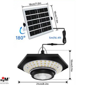 Measurement of BigM 228 led solar shed light with 3 color temperatures