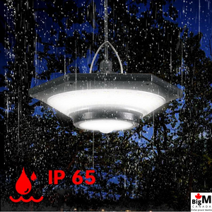 BigM 228 led solar shed light is IP65 graded waterproof, a perfect fit for indoor and outdoor use