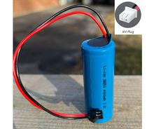 Load image into Gallery viewer, BigM 3.2V Lithium-ion battery 26650 heavy duty 4000mAH rechargeable  with a wire connector &amp; 2 pin plug can be taken off if you require to
