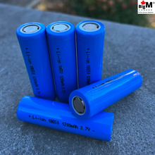 Load image into Gallery viewer, mage of 5 units of BigM Solar Lithium Ion Rechargeable Batteries 18650 3.7V 1200mAh flat top
