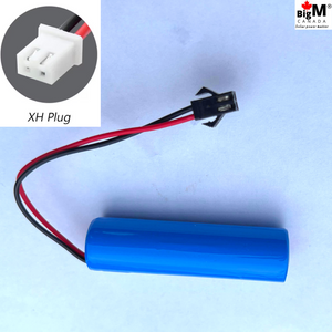BigM 3.7V 3000mAh  rechargeable 18650 battery with wire connector comes with 2 pin plug for easy connetions