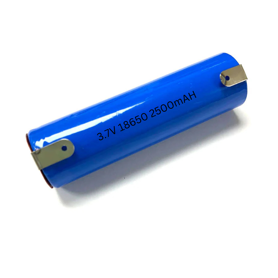 BigM 3.7V 2500mAH rechargeable lithium 18650 battery with solder tabs