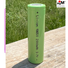 Load image into Gallery viewer, BigM 3.7v 2000mAH Heavy Duty Lithium Ion 18650 Rechargeable Battery can be used in e-scooters
