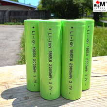 Load image into Gallery viewer, BigM 3.7v 2000mAH Heavy Duty Lithium Ion 18650 Rechargeable Battery
