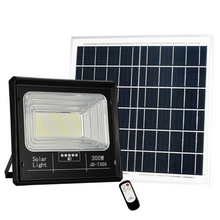 Load image into Gallery viewer, Image of BigM 300W solar bright flood lights for outdoors parking lots playgrounds
