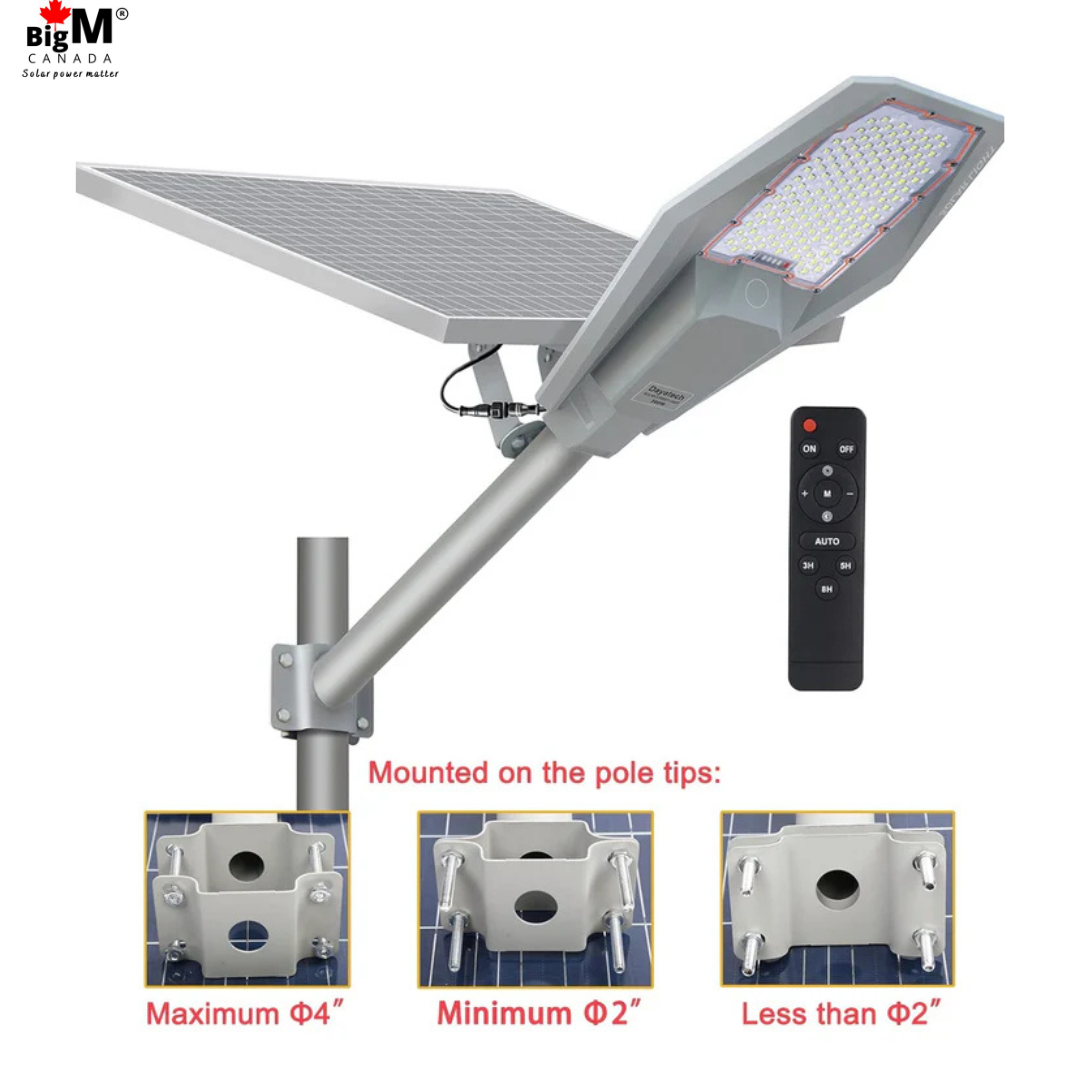 Image of BigM 600W aluminum solar street light installation guidelines