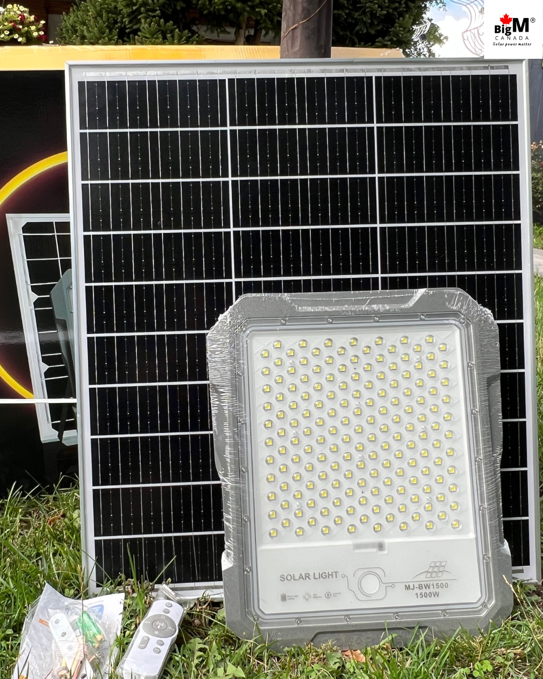Image of BigM  1500W Aluminum Cast Solar Floodlights with Constant Lighting
