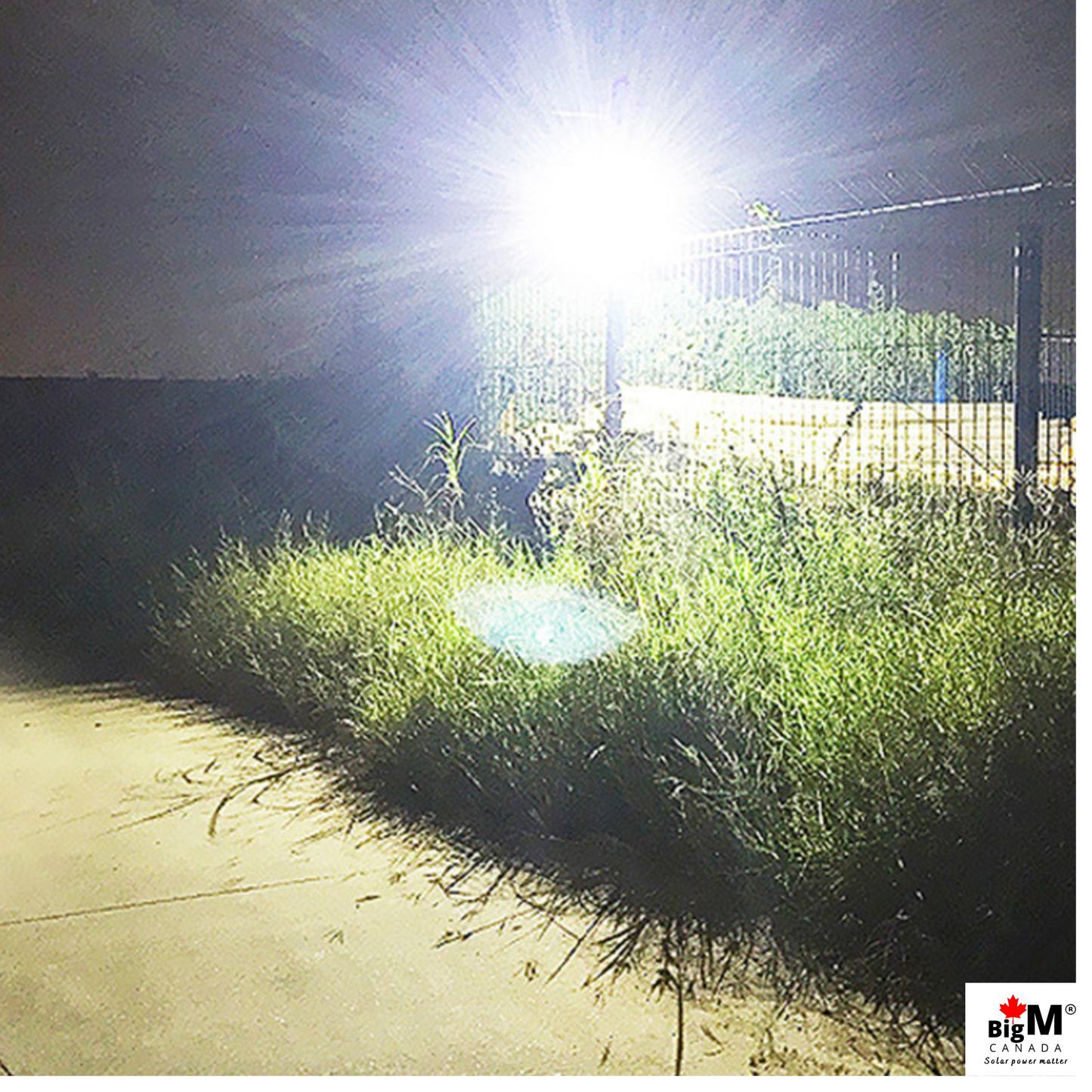 BigM Durable Aluminum Shell Outdoor Solar Flood Lights – 100W & 300W for Steady Lighting