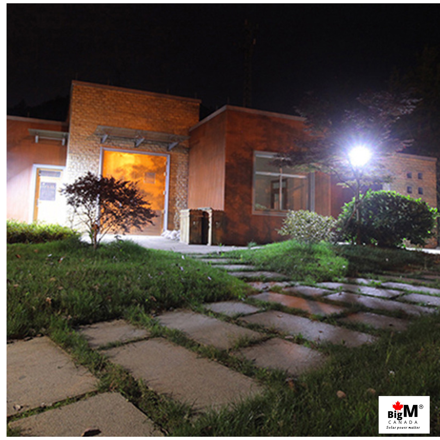 BigM Durable Aluminum Shell Outdoor Solar Flood Lights – 100W & 300W for Steady Lighting