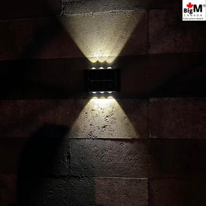 This BigM solar wall lamp has a built-in 1.2v 600mAH NiMH AA rechargeable battery, that helps the light to be on for a longer time at night after a day of full charge.