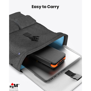 BigM solar storecharging power bank is foldable and easy to store