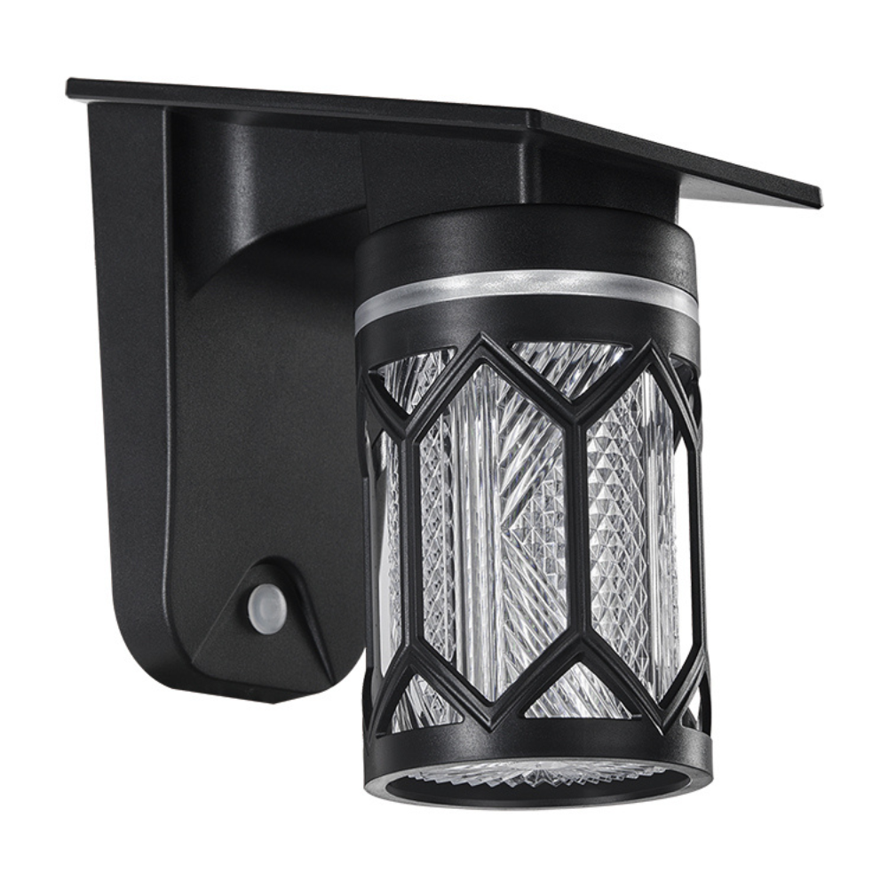 BigM solar wall mounted lamp with constant warm white lighting for outdoor walls, pathways
