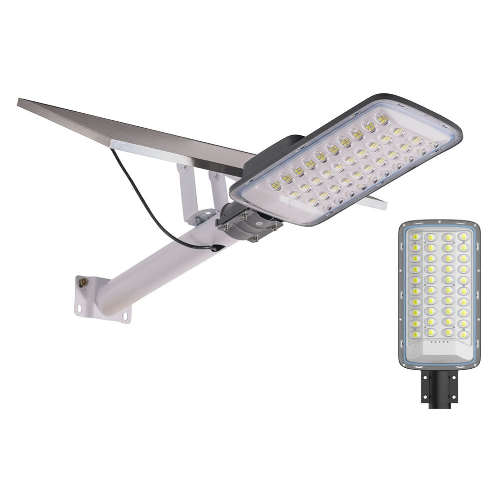 BigM 300W Solar Street Light Comes with a large Adjustable Solar Panel, and Aluminum Body Ensures Durability.