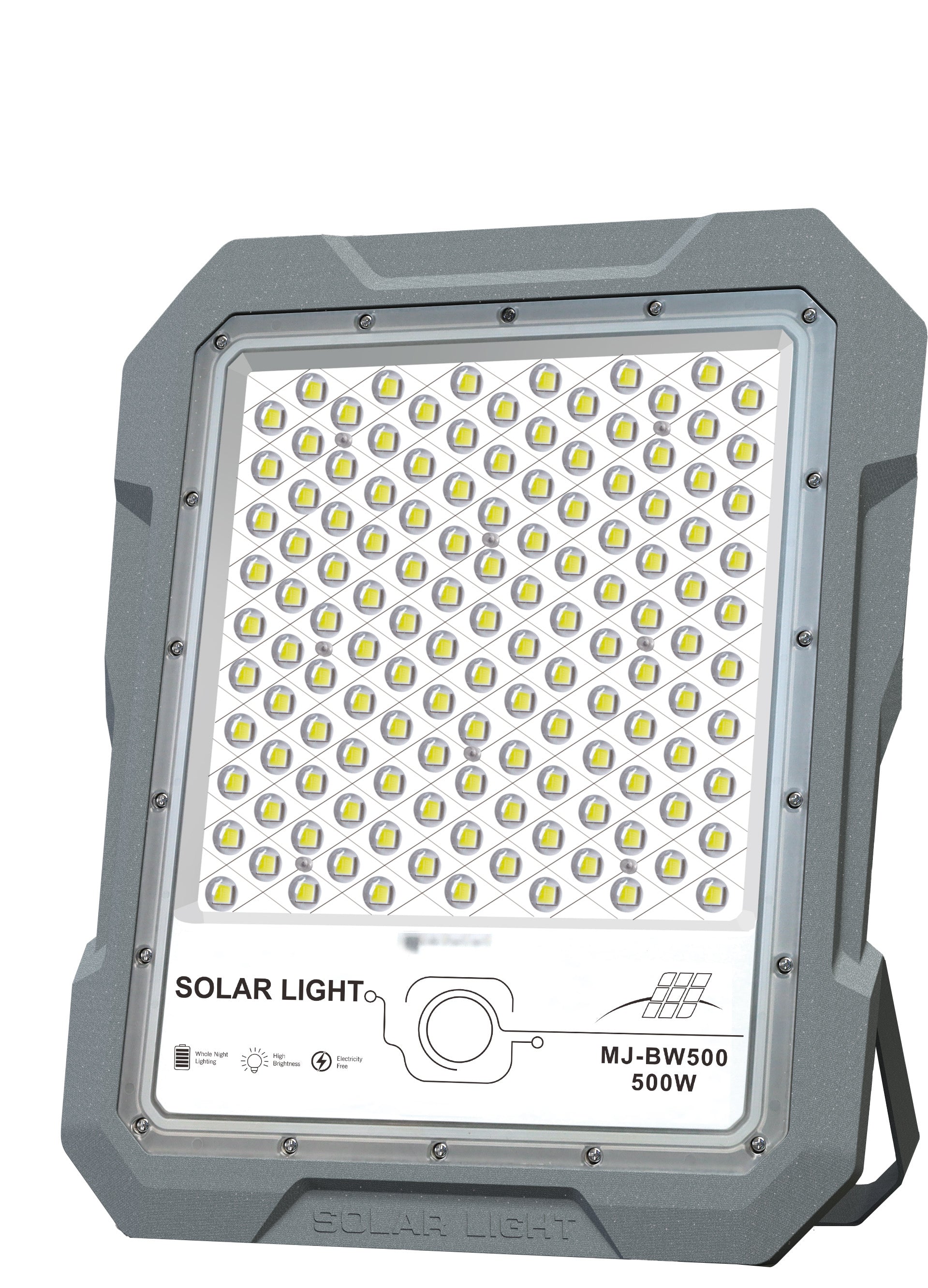 BigM 500W Solar Floodlights with Motion Sensor is made of durable aluminum cast