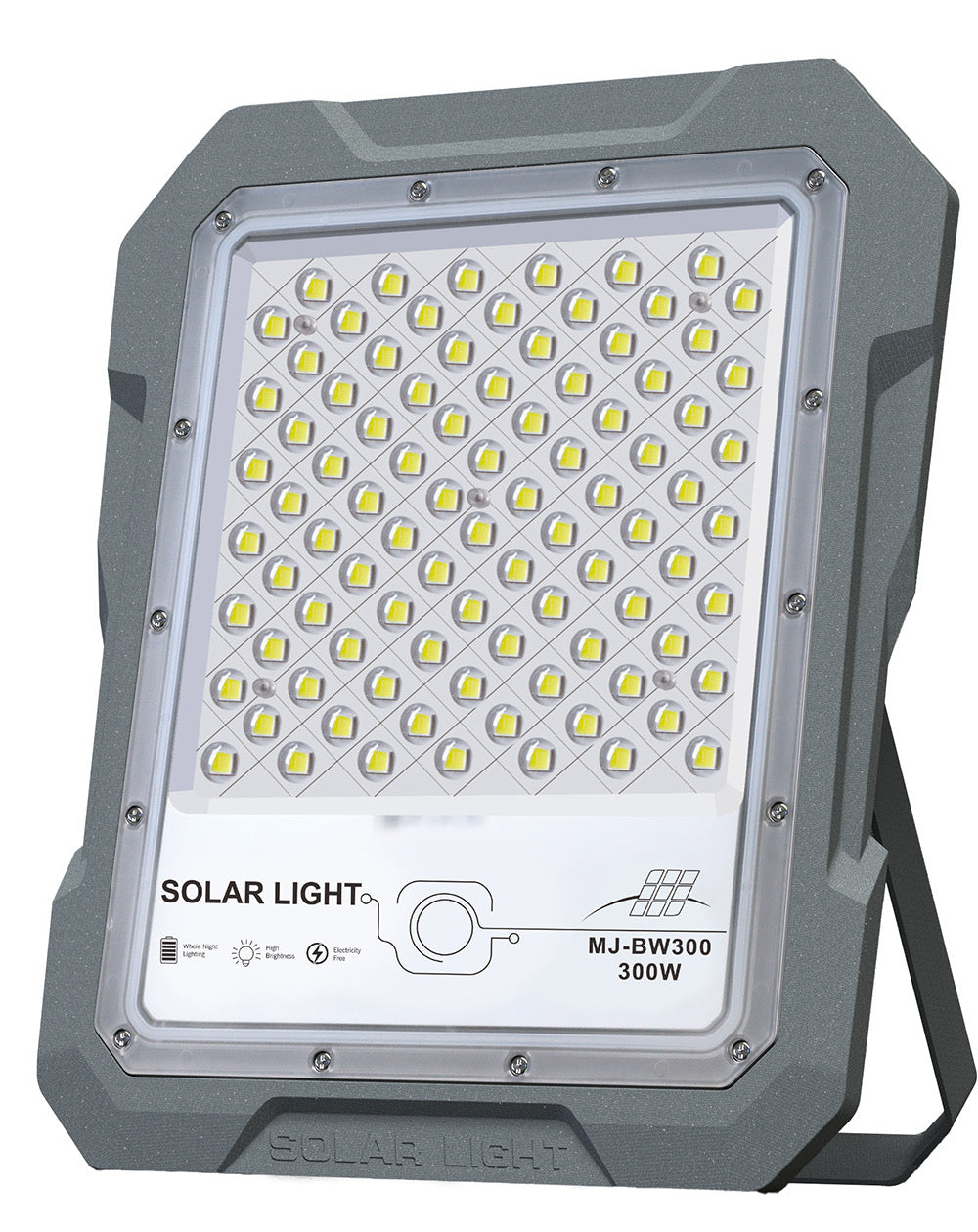 BigM 300W Solar Floodlights with Motion Sensor is made of durable aluminum cast