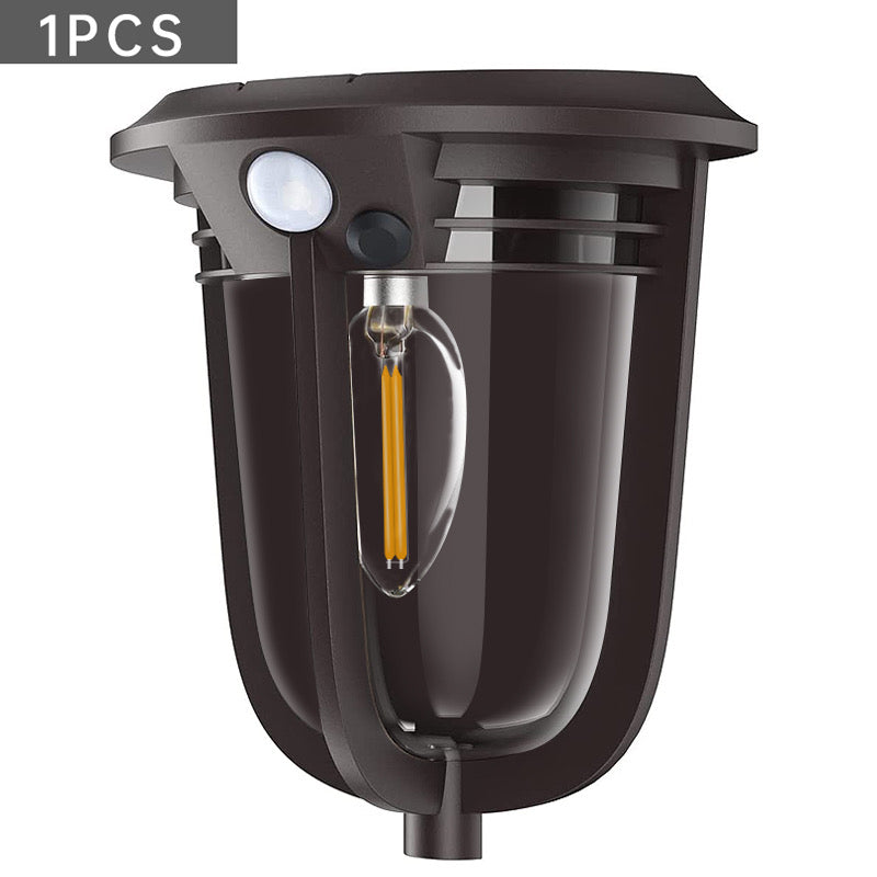 Solar Porch Light with Motion Sensor generates warm white lighting