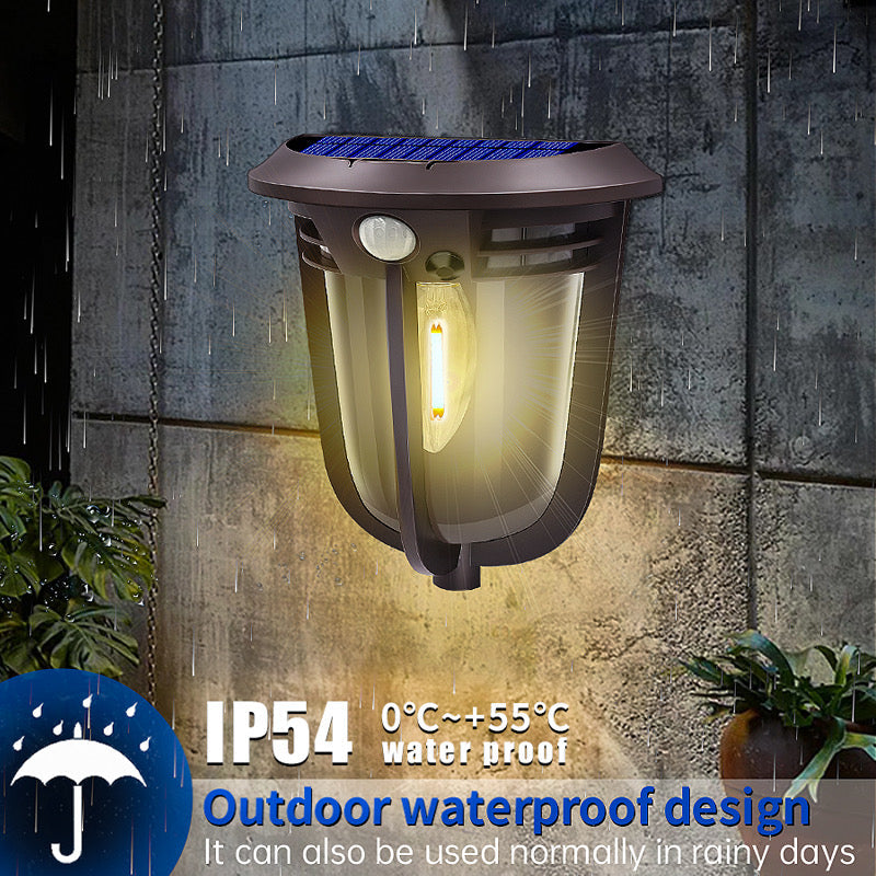 Solar Porch Light with Motion Sensor is IP65 waterproof Outdoor Lighting